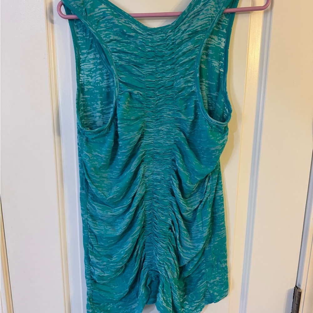 Maurices Green Tank Top with Burnout Texture - Picture 2 of 2